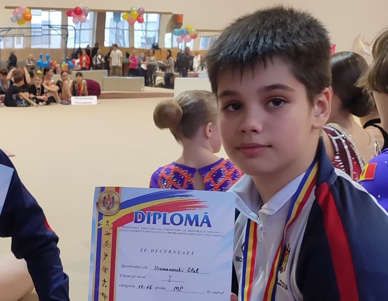 Visul lui Gleb este să ajungă la competiții de top